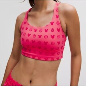 Lululemon x Disney Pink Sports Bra size 8